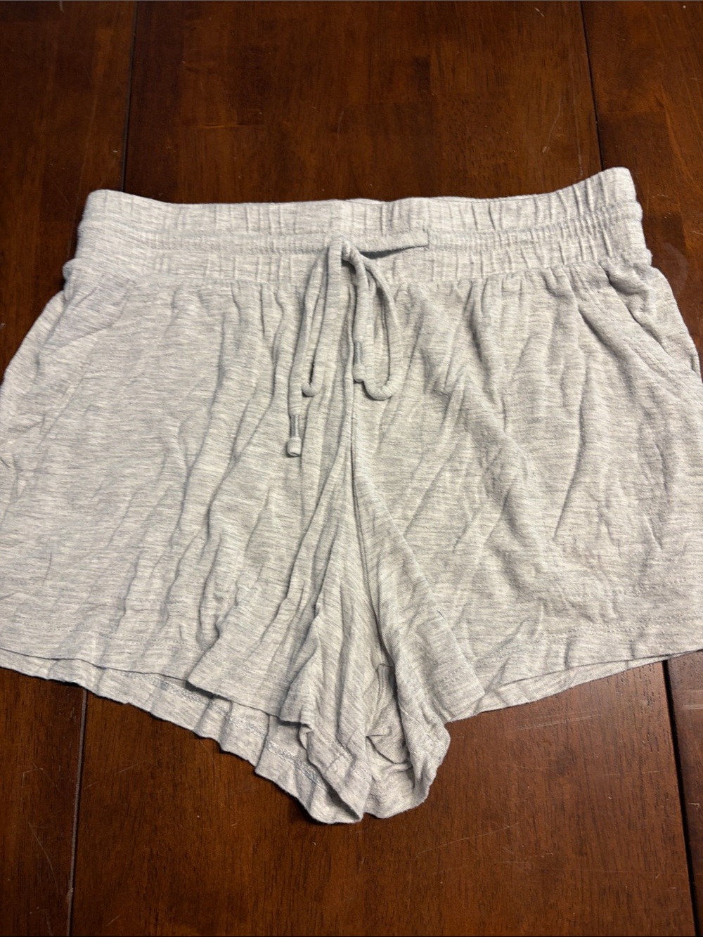 aerie Light Gray Drawstring Lounge Shorts
